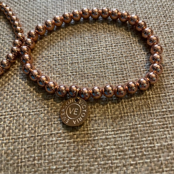 Victoria Emerson Bracelets Aimee Rose Gold Stacking Set of 4 - Picture 3 of 6